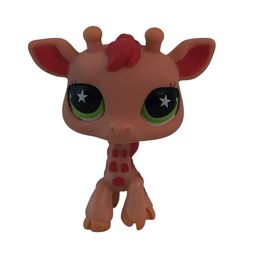 Littlest Pet Shop LPS 303‎ Twizzle Tallwater Giraffe 943 Green Star Eyes Giraffe